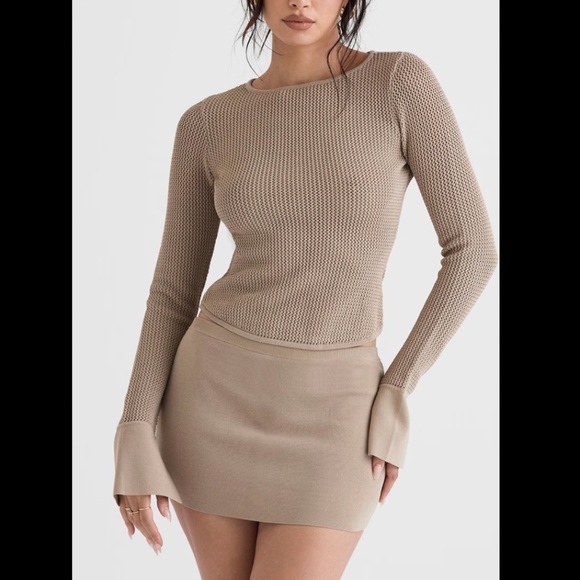 House of CB - Taupe SAVANNAH & MARIELLA Knit Set - Picture 1 of 16